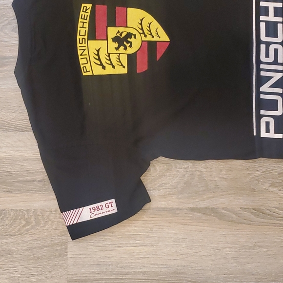 Bleecker Mercer Porsche Shirt XL Black Punischer GT Racing Car Graphic Logo Mens - Picture 4 of 5